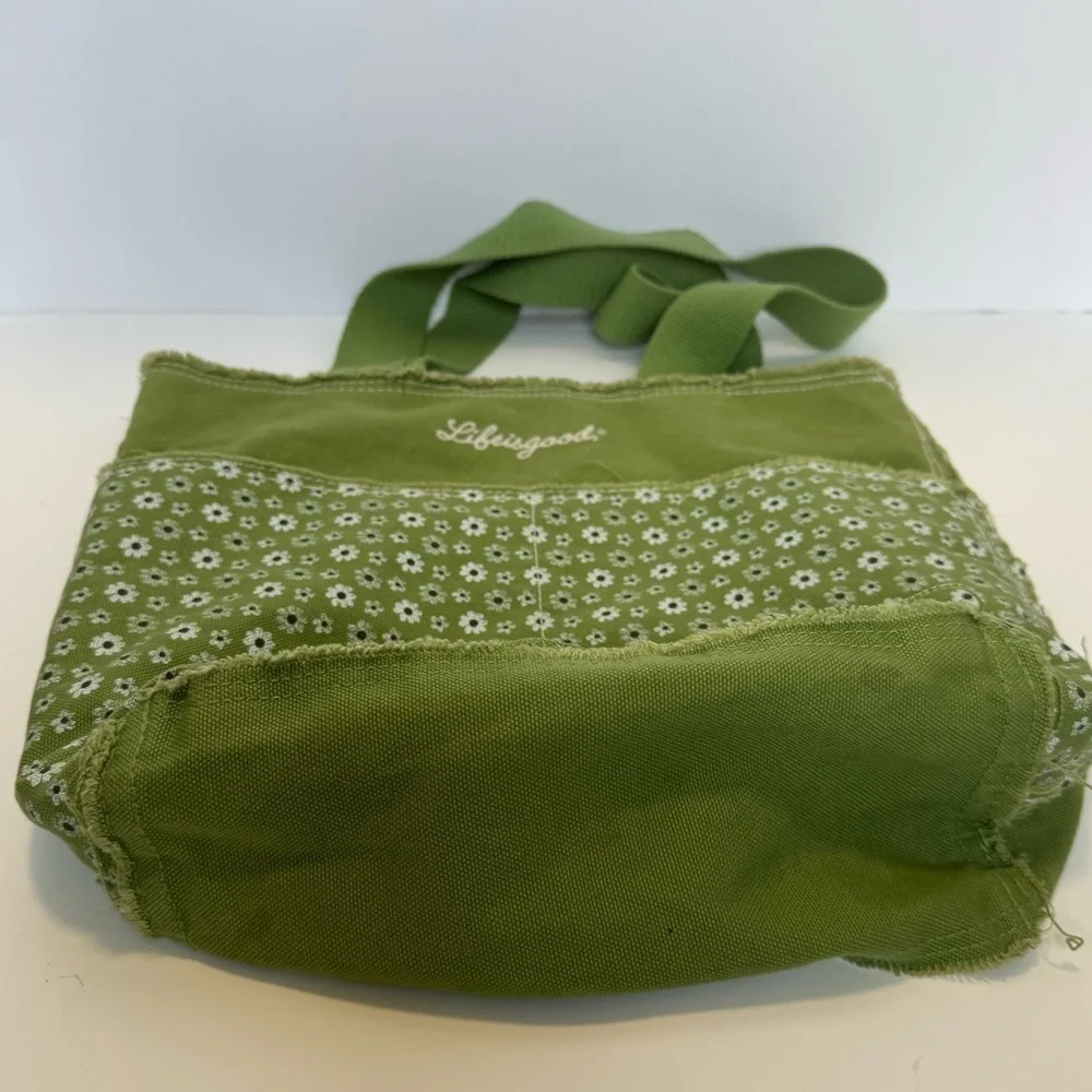 Life is good small green tote